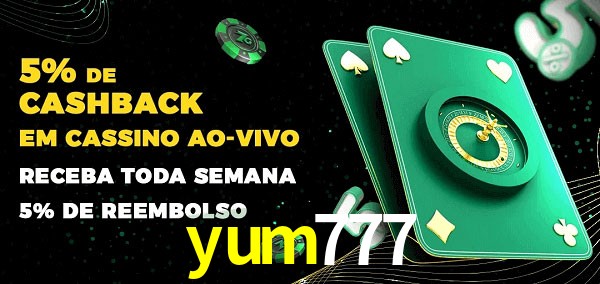 Promoções do cassino ao Vivo yum777